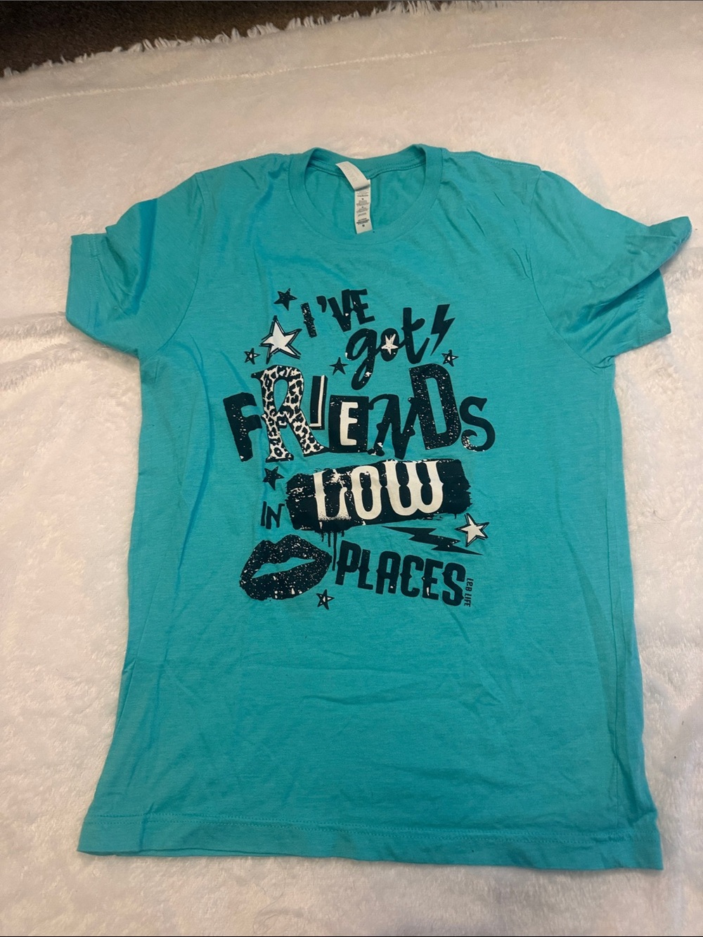 Bella Canvas Turquoise Graphic Short Sleeve Tee sz M